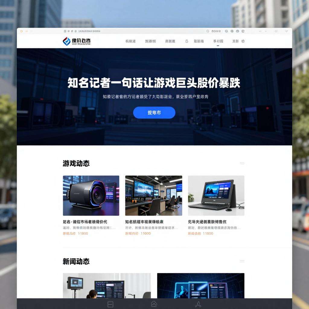 知名记者一句话，竟让游戏巨头股价暴跌4.26美元