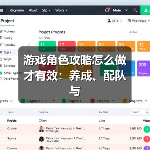 游戏角色攻略怎么做才有效:养成、配队与实战思路