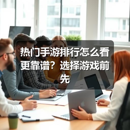 热门手游排行怎么看更靠谱?选择游戏前先看这些标准